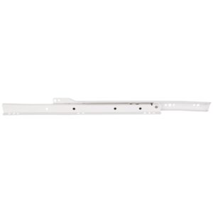 18" Cream White 1.0mm Builder Packed Self Closing Drawer Slide.