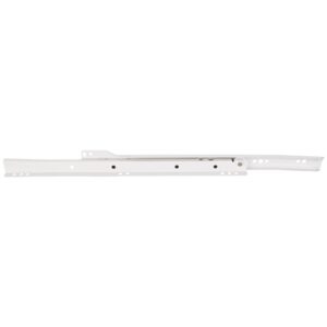 20" Cream White 1.0mm Builder Packed Self Closing Drawer Slide.