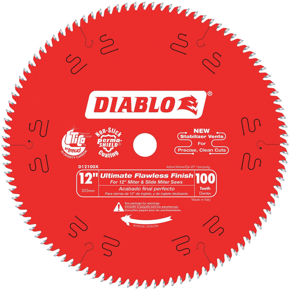 Diablo D12100X 12-Inch 100 Tpi Fine Finish Circular Saw Blade