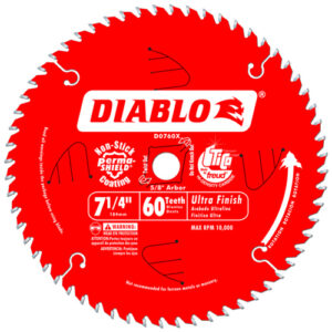 FREUD DIABLO 7-1/4" 60 TOOTH ULTRA FINISHING SAW BLADE