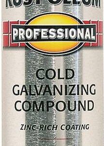 RUST-OLEUM PROFESSIONAL 7585838 Galvanizing Compound Spray Paint, Flat/Matte, Cold Gray, 20 oz