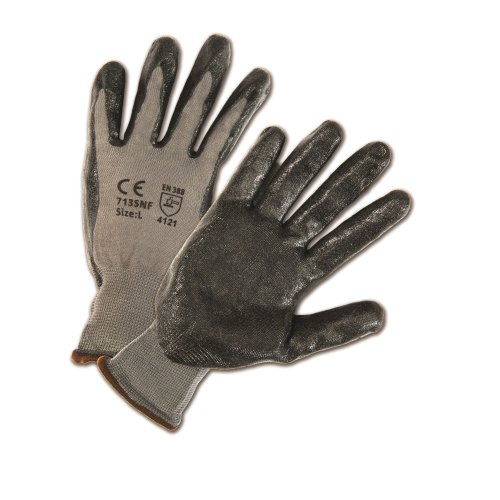 Foam Nitrile Palm Coated Nylon Gloves Small