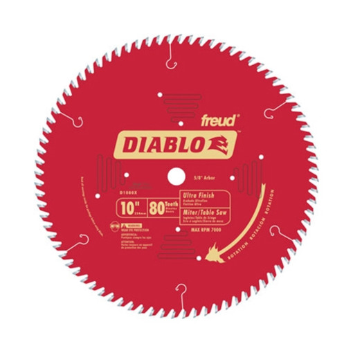 D1080X circular saw blades  10in 80tht ultra finish blade