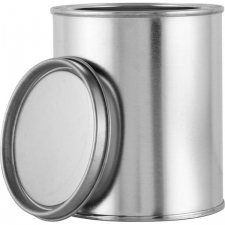 Metal Can, Pint Size, Unlined with Lid