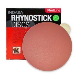 INDASA 6" RHYNOSTICK REDLINE SOLID SANDING DISCS, 80 GRIT, 100/BX 10/CS