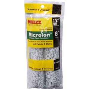 Whizz 78013 6" Microlon 1/2" Nap Mini Roller 2Pk
