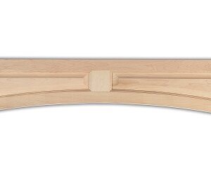 ARCHED VALANCE RED OAK