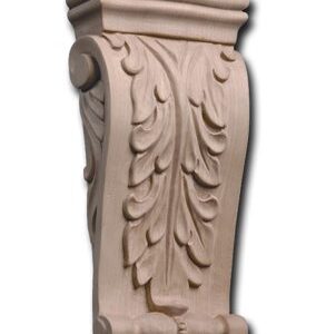 ACANTHUS CORBEL 14" x 6" x 2-1/2" CHERRY