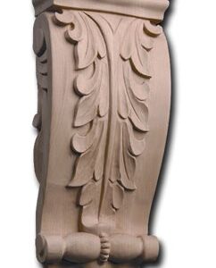 ACANTHUS CORBEL 10" x 4-3/4" x 1-3/4" RED OAK