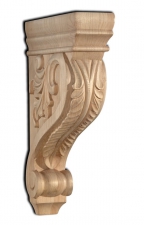 ACANTHUS CORBEL 12" x 2-1/2" x 8" MAPLE