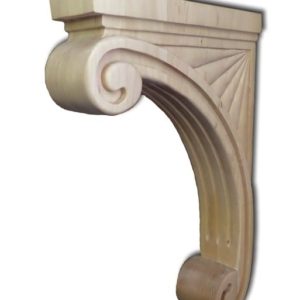 FLUTED COUNTERTOP SUPPORT 14" x 2-1/2" x 9" CHERRY