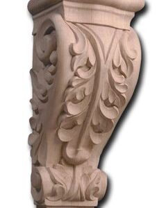 ACANTHUS CORBEL 12" x 5" x 4-1/2" BIRCH