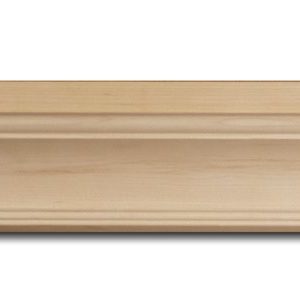 COVED MANTLE SHELF  3-3/16" X 24" X 6-1/8"  HICKORY