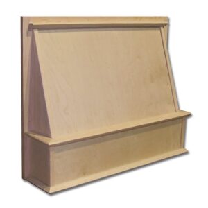 30" Shaker Range Hood Front Maple
