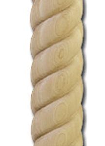 ROPE POST RUBBERWOOD