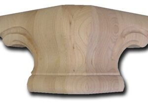 PEDESTAL FOOT CORNER RED OAK