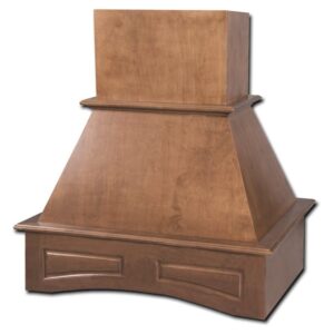 36" Arched Raised Panel Island Hood Cherry