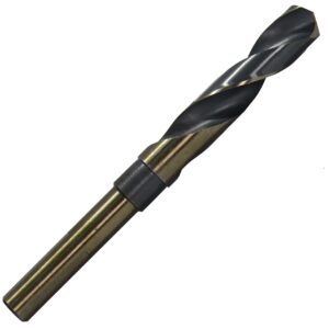 1/2" Reduced Shank HSS Black & Gold KFD Drill Bit, 3/8" Shank, KFDRSD3/8X1/2